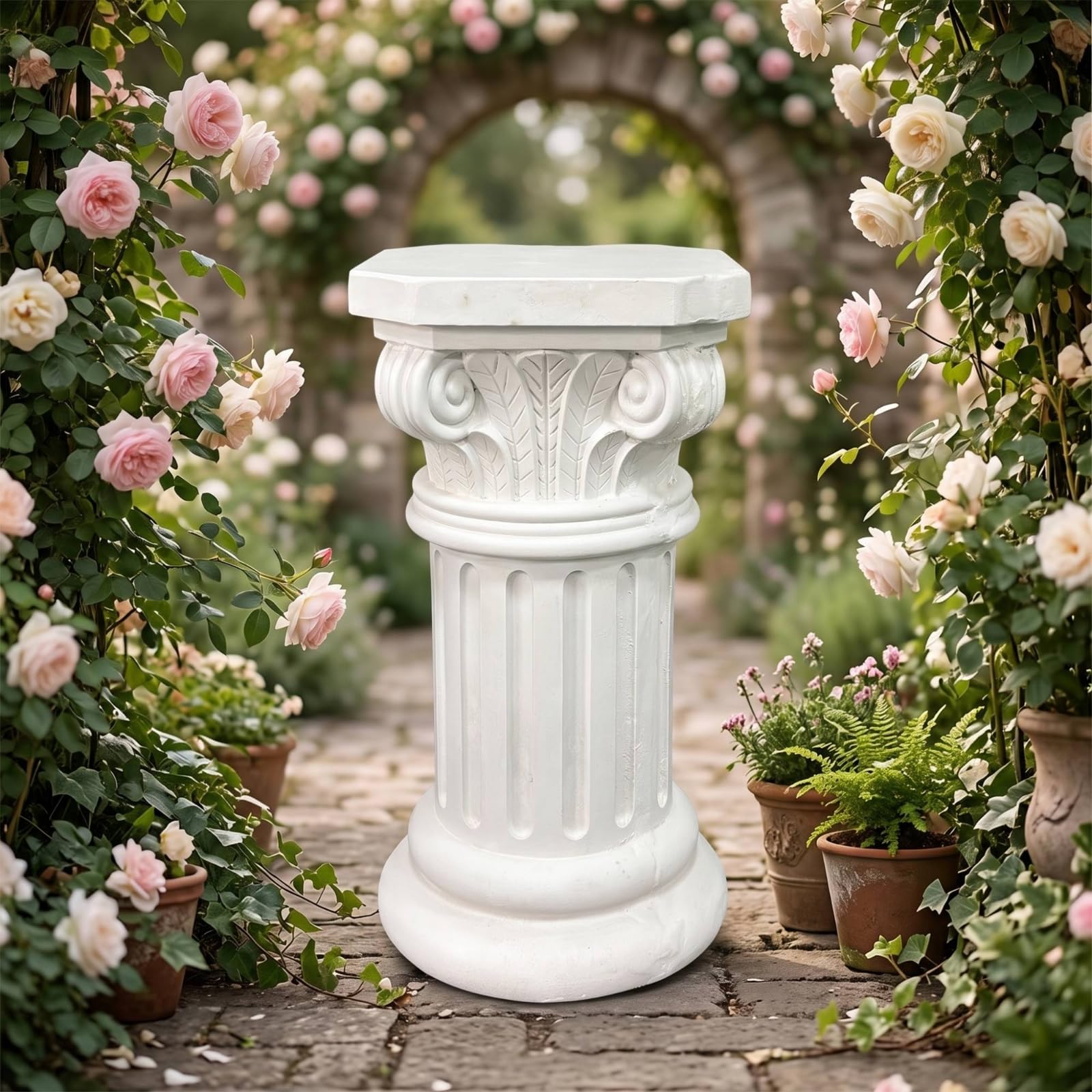 Pilar Romana Estilo Europeo Pilar Romana Acabado Imitación Piedra corativo para Bodas, Patios, Columna A Grande