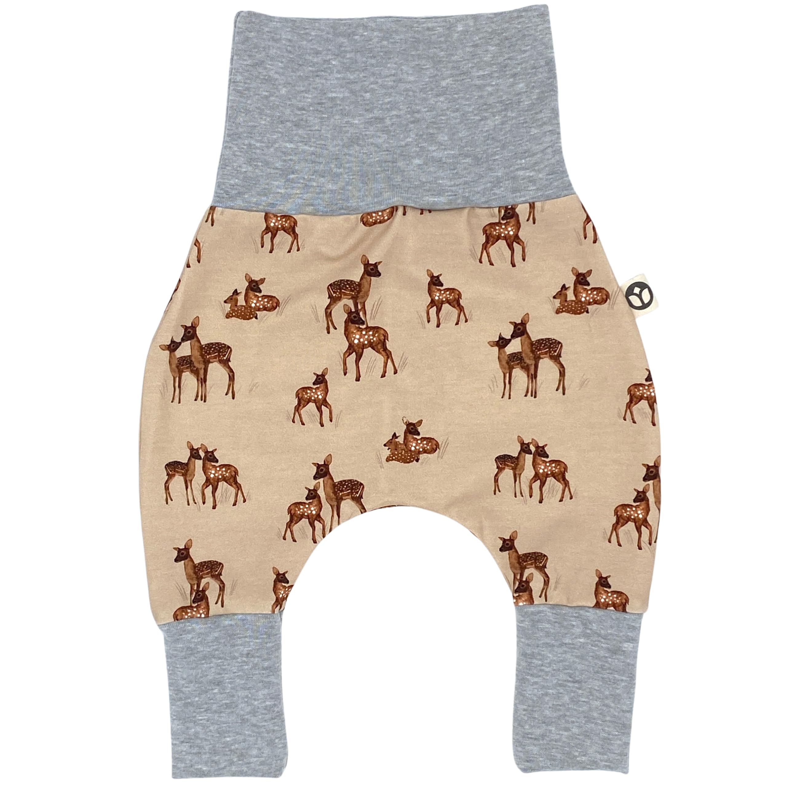 Tulipanelli Baby Pumphose Babyhose Mädchen - Handgefertigte Mitwachshose aus Baumwoll-Jersey - Größen 50-74 | 68-86 | 92-104