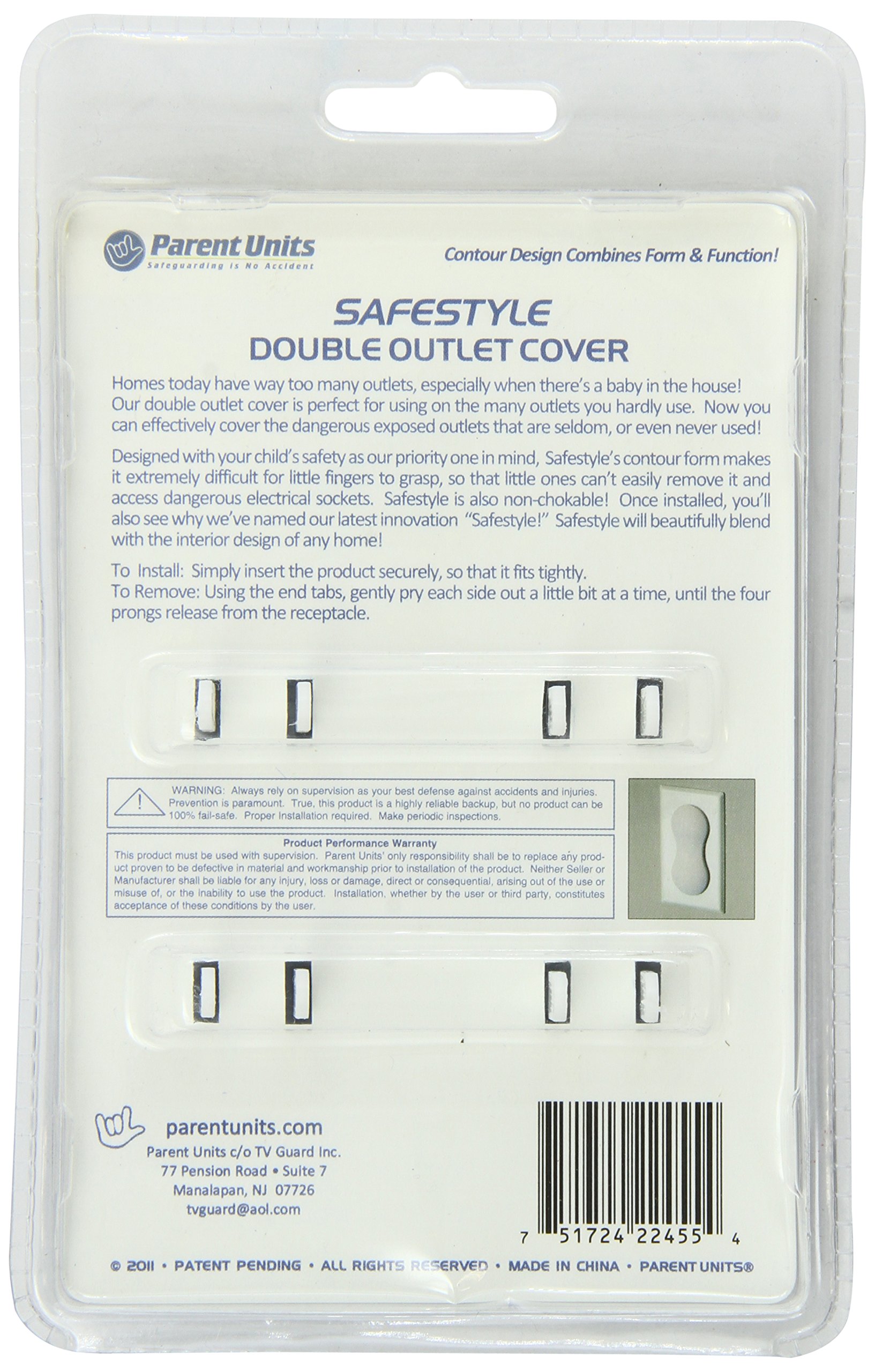 SafestyleDouble Outlet Cover, 2-Count