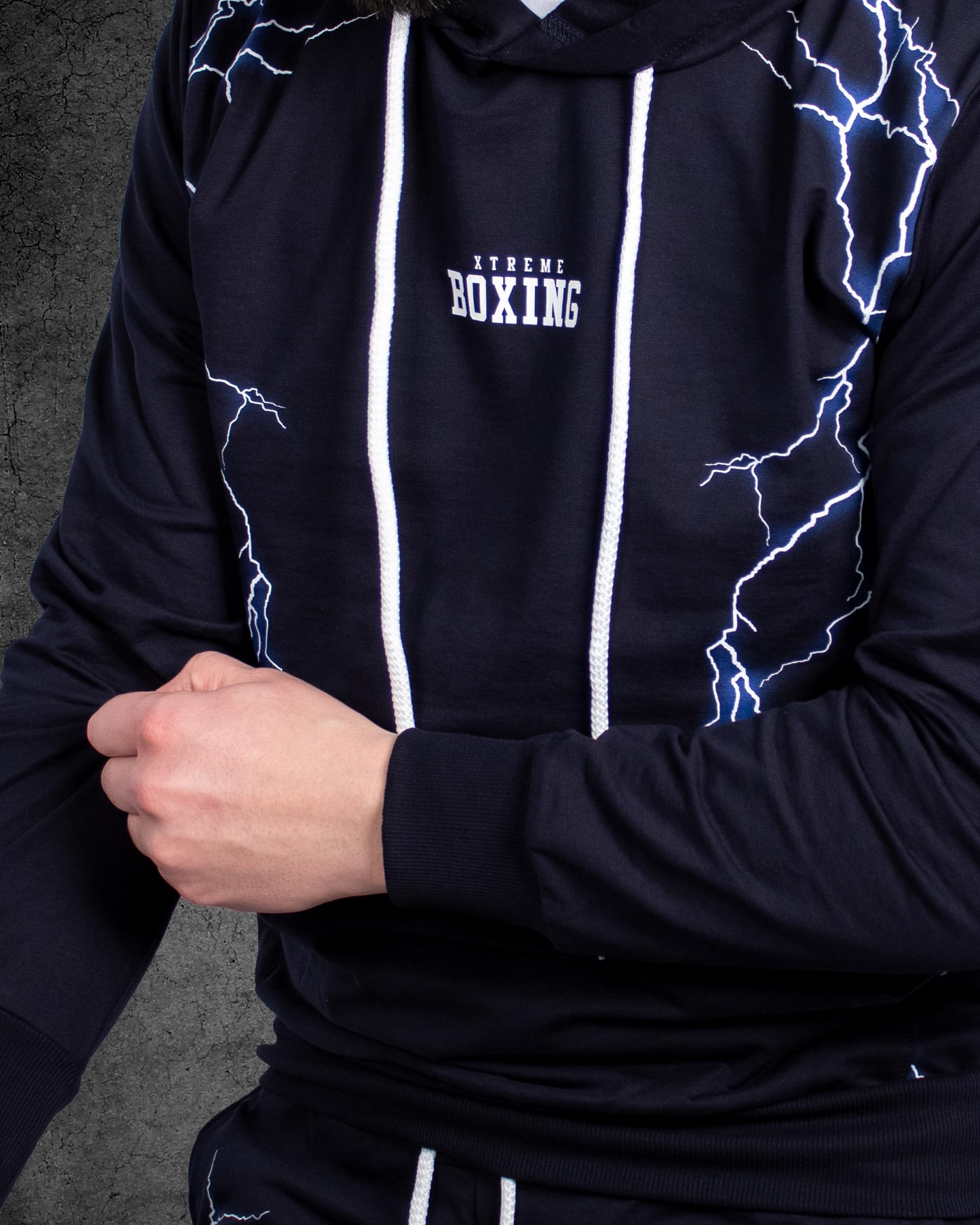 Felpa in Cotone Leggero con Cappuccio, Tasca Frontale a Marsupio, Felpa della Tuta Uomo in Cotone, Sportiva, Casa, Palestra, Jogging, Tempo Libero XF211C