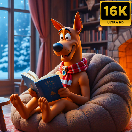 Scooby Doo Cozy Room Snowfall Fireplace Relaxing Music