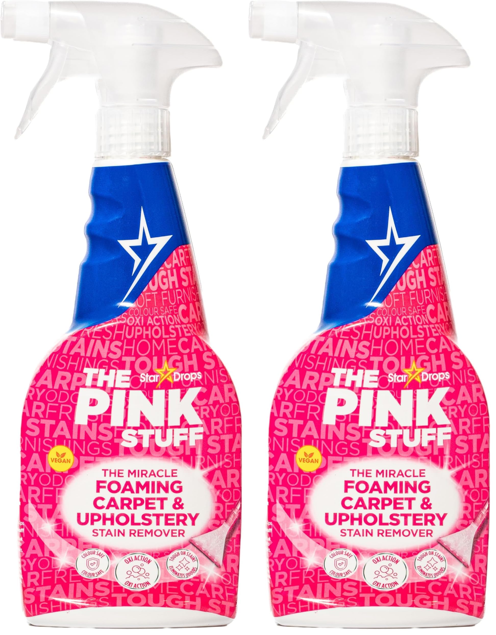 StardropsThe Pink Stuff - The Miracle Foaming Carpet & Upholstery Stain Remover (Pack of 2)