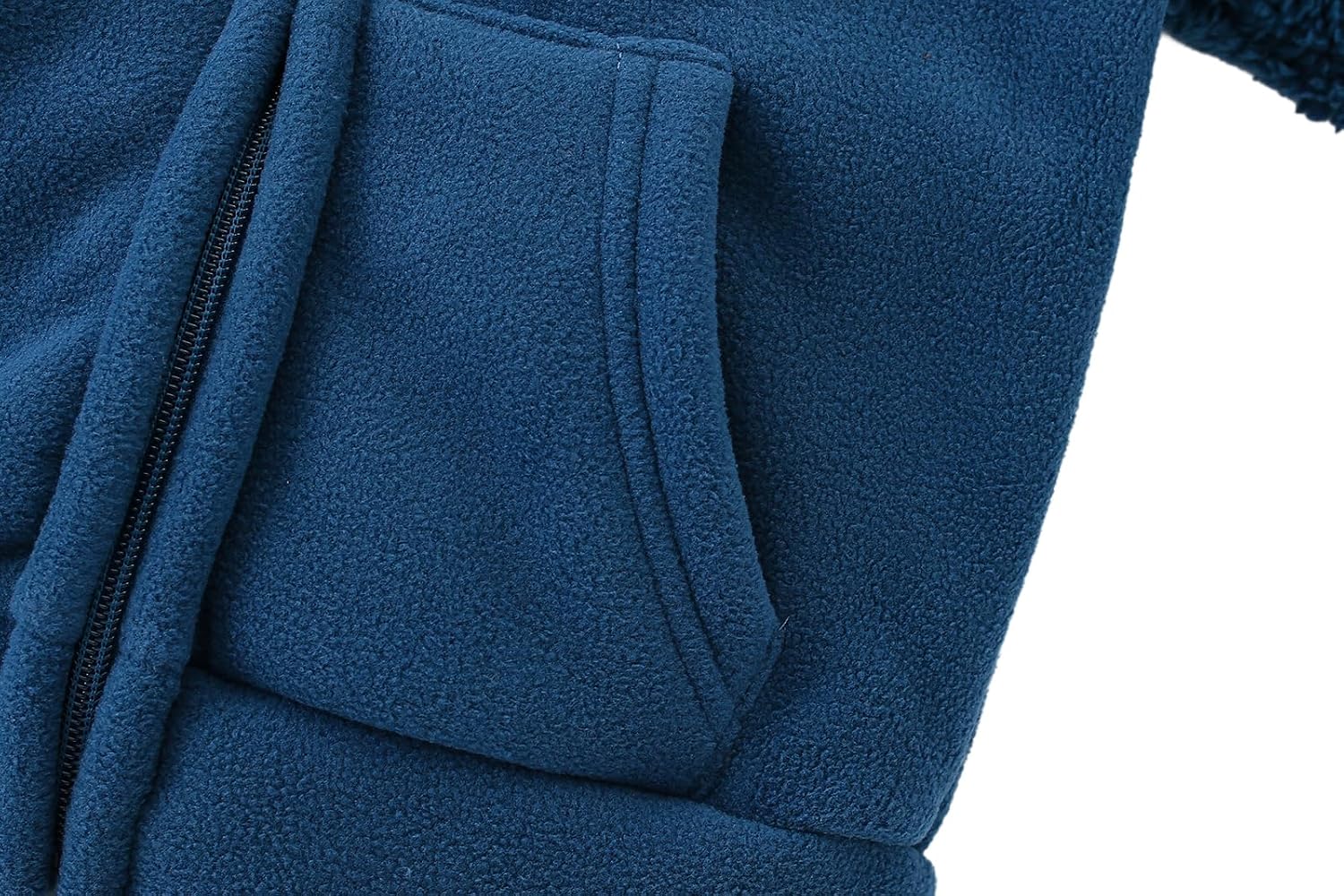 Toddler Winter Coat - Thicken Fleece Jacket with Warm Bear Ears Removable Hoodie