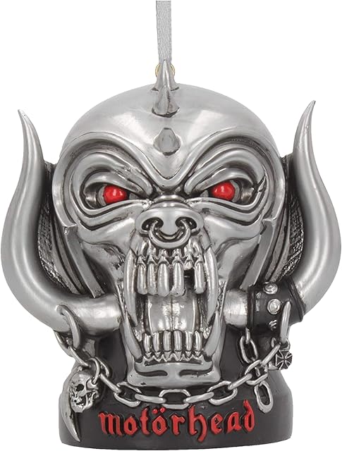 Nemesis Now Officially Licensed Motorhead Warpig Hanging Festive Decorative Ornament, polyresin, Silver, 9cm