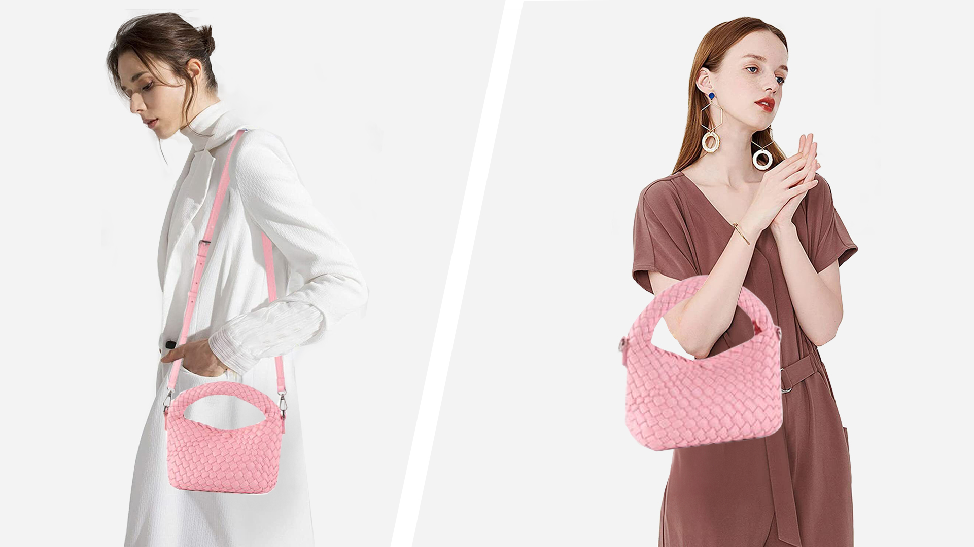 DAILANDO Mini Basket Purse For Women - Small Leather Cylinder Crossbody Bag With Detachable Strap & Top Handle - View #3