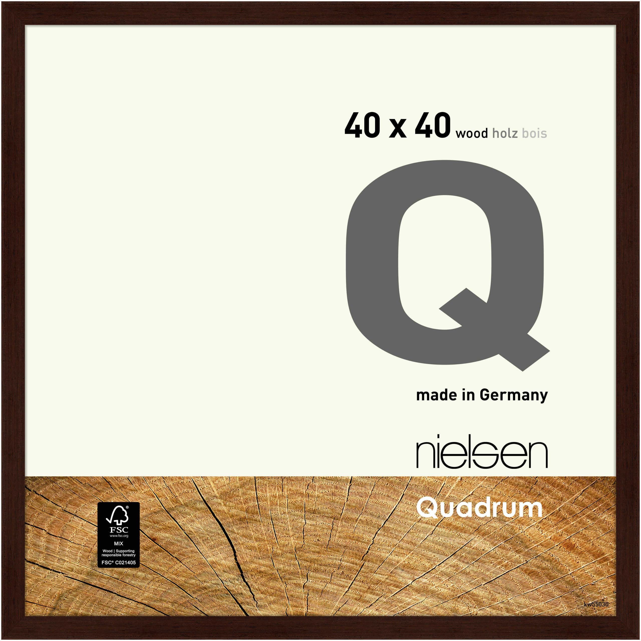 Nielsen Design    Brown Quadrum Wooden Picture Frame Wenge in Size 40x40cm, BrandAlley