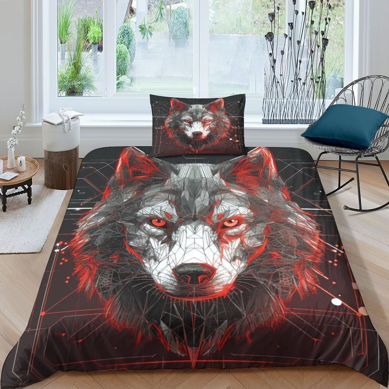 Parure de lit loup impression 3D pour transformer la décoration de chambre d'enfant