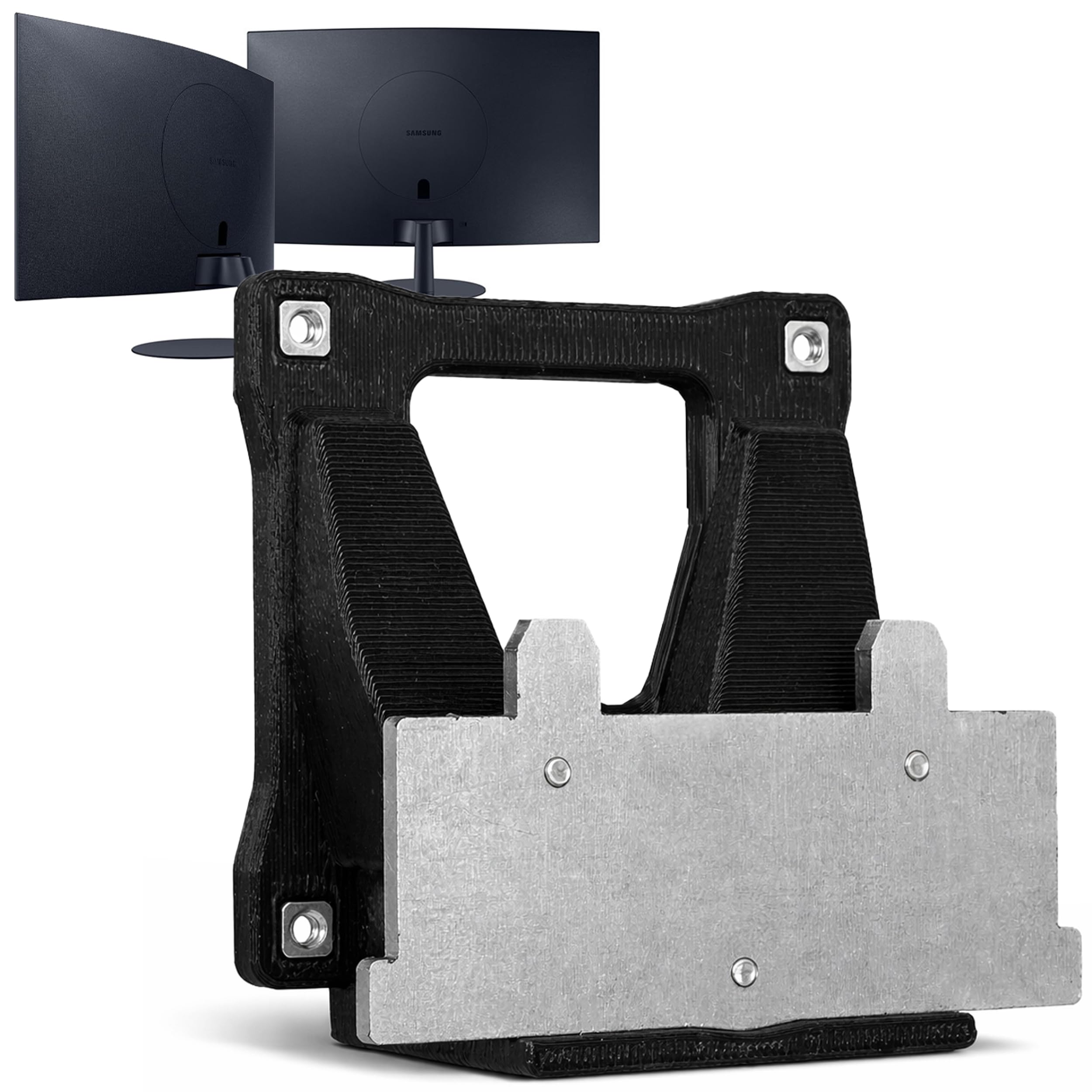 3IDEE VESA Adapter Compatible with Samsung Monitor (S39C, C24T550, C27T550, C32T550, S27C390, S27C392, S32C390 & More) - VESA Mount Adapter 75x75 mm, for mounting on a Monitor and Wall Bracket