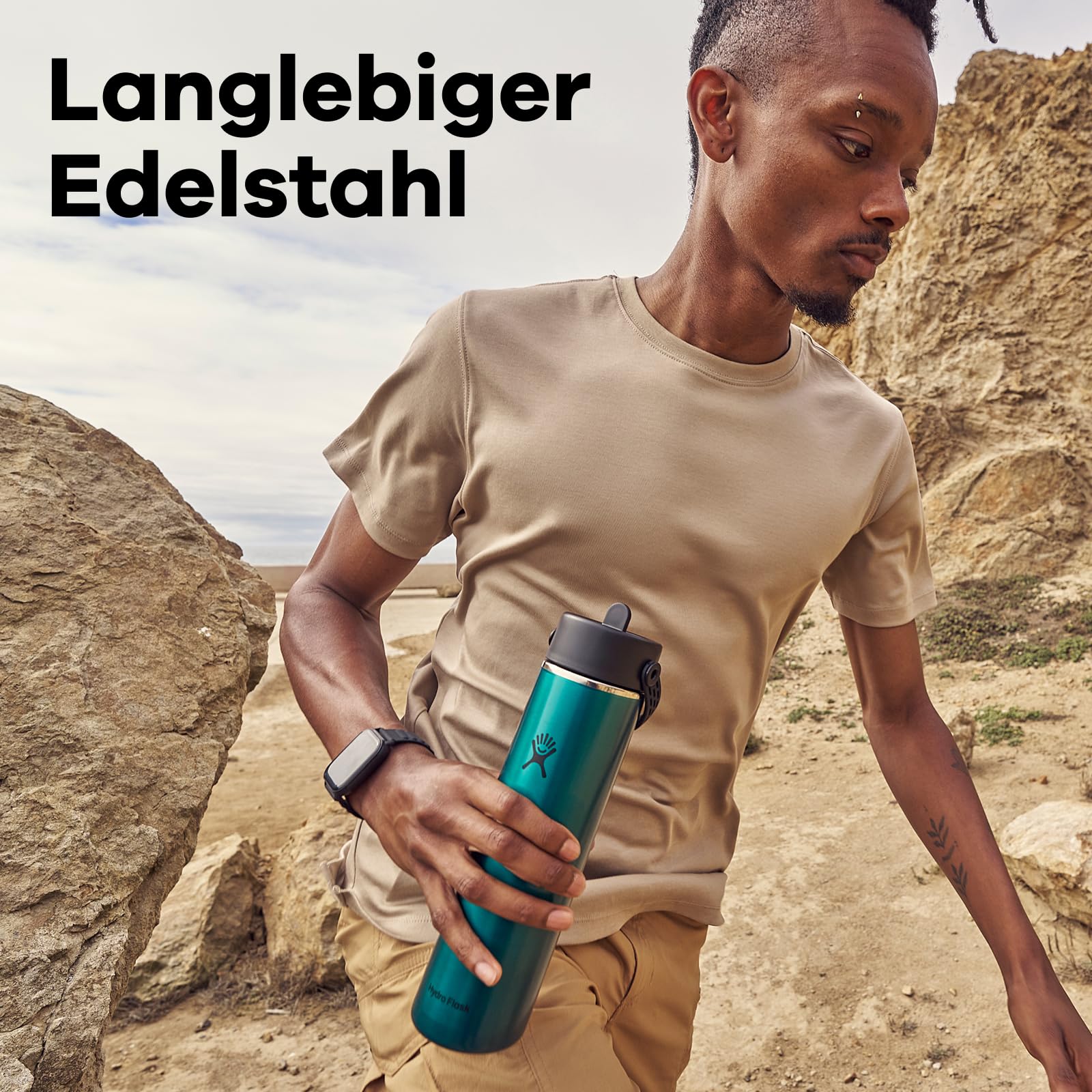 Hydro Flask – Lightweight Wide Flex Straw Cap Bottle 710 ml (24 oz)