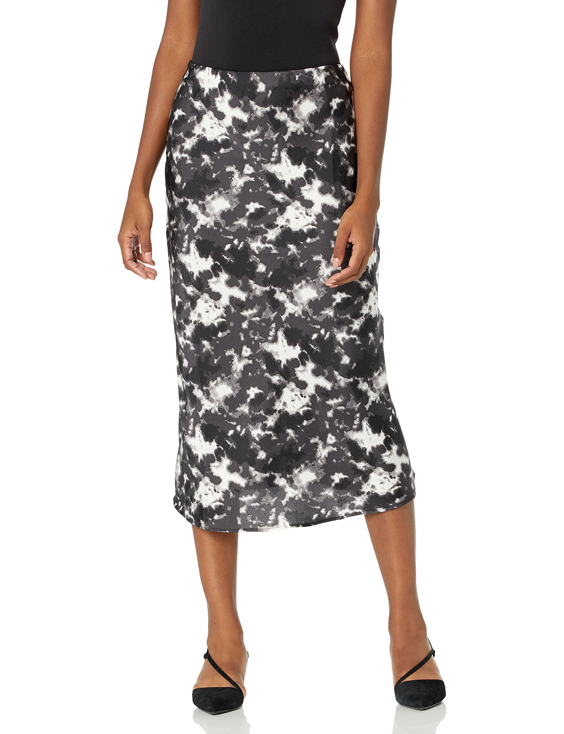 Mud Pie Falda midi Anya para mujer, Negro, Small