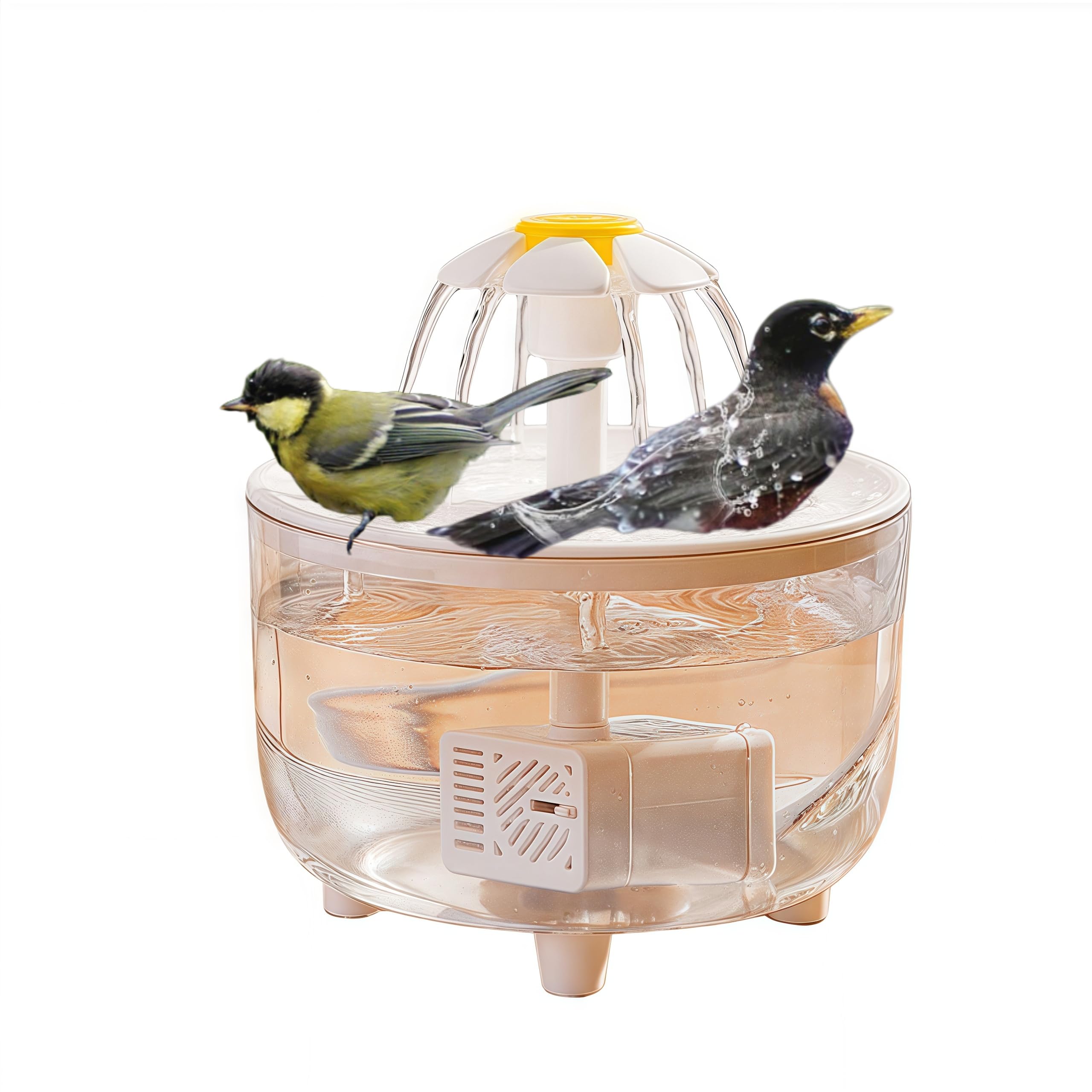 Bagno per uccelli automatico,Uccello doccia alimentato USB con pompa acqua avvolgente, cabina doccia per uccelli, spegnimento automatico a causa della mancanza di acqua, per il bagno di pappagalli