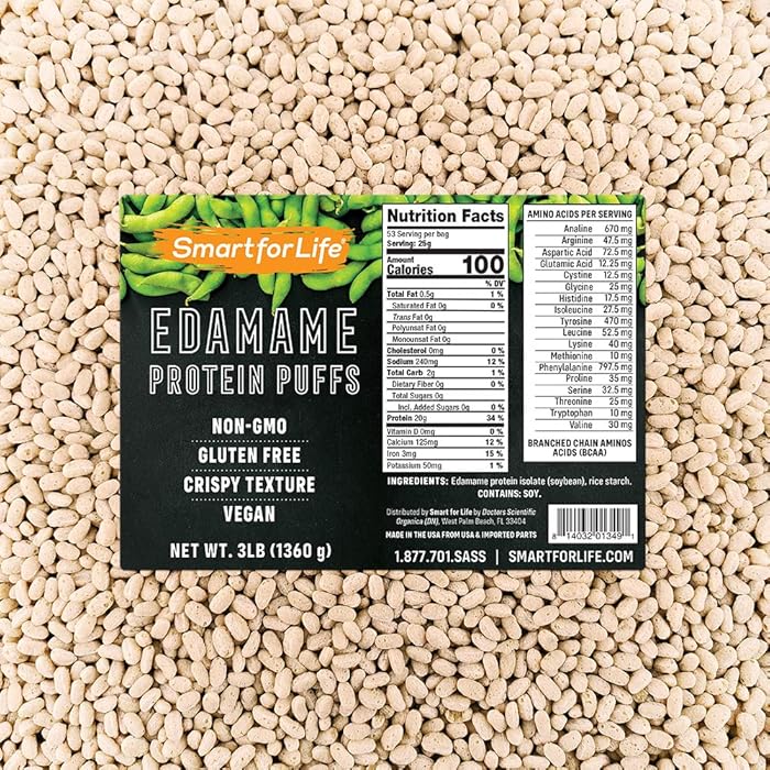 Buy Smart for Life Soy Protein Puffs from Edamame High Protein Zero