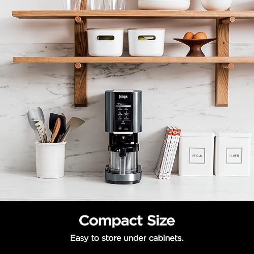 Miniatura 5 de Ninja CREAMi, máquina para hacer helados, helados, gelato, sorbete, batidos, mezclas, cuencos para batidos y más, 7 en 1, pintas de helado, tapa de