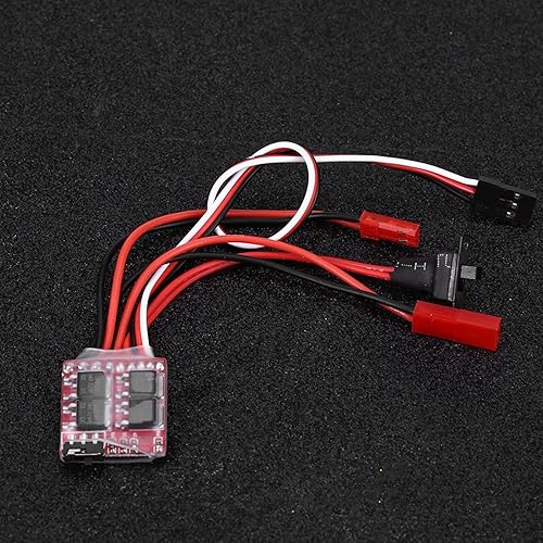 Miniatura 7 de Drfeify RC Modelo ESC, RC Car Boat 20A cepillado controlador electrónico de velocidad con freno para 130180260280380 soporta motor