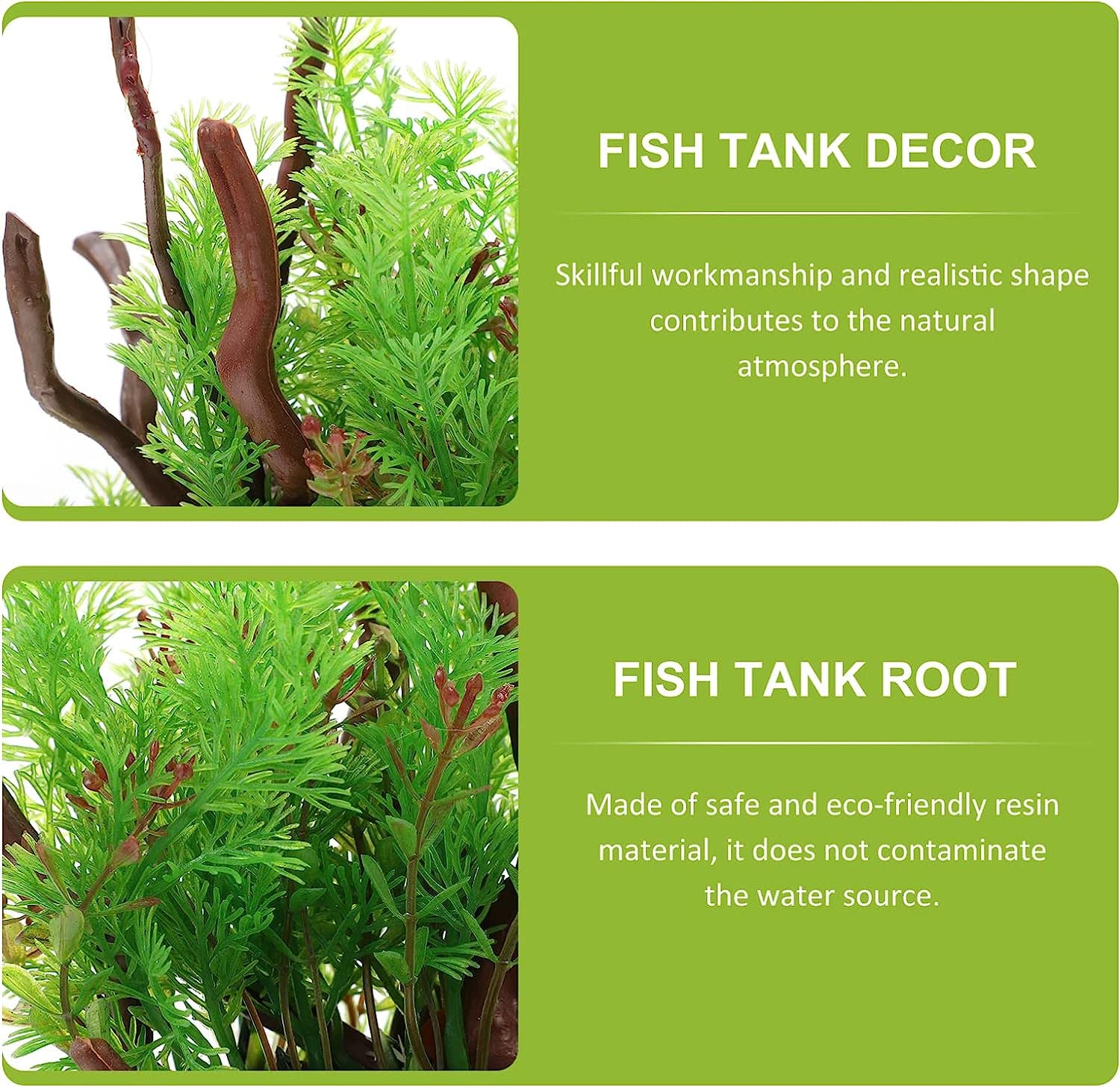 Piante d'acquario Piante acquatiche di alghe finte con Rami di Alberi Decorazioni per Piante Artificiali per acquari Decorazioni per acquari