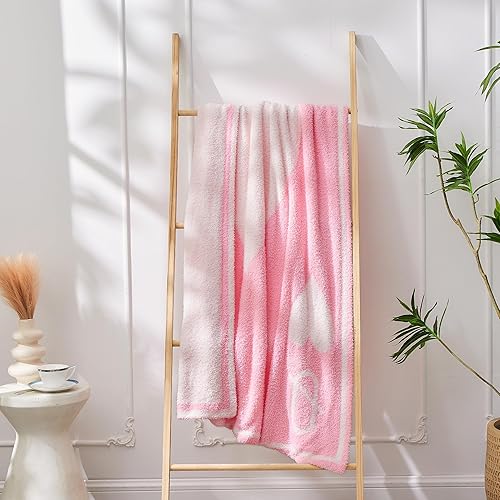 Miniatura 7 de JOOJA Manta ultrasuave reversible, de lujo, vintage, con estampado de damasco, mullida y mullida para sofá, cama, beige, 50 x 70 pulgadas