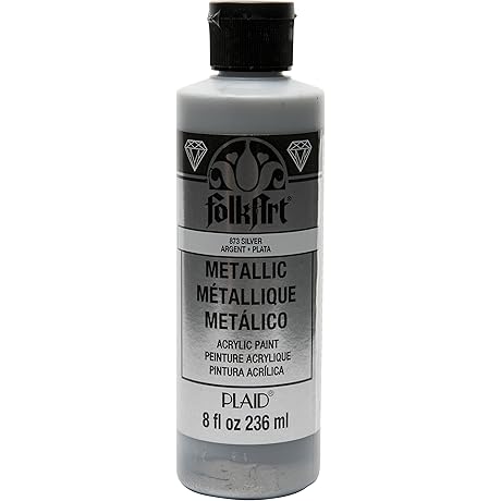 FolkArt 8oz Silver Metallic Acrylic Paint