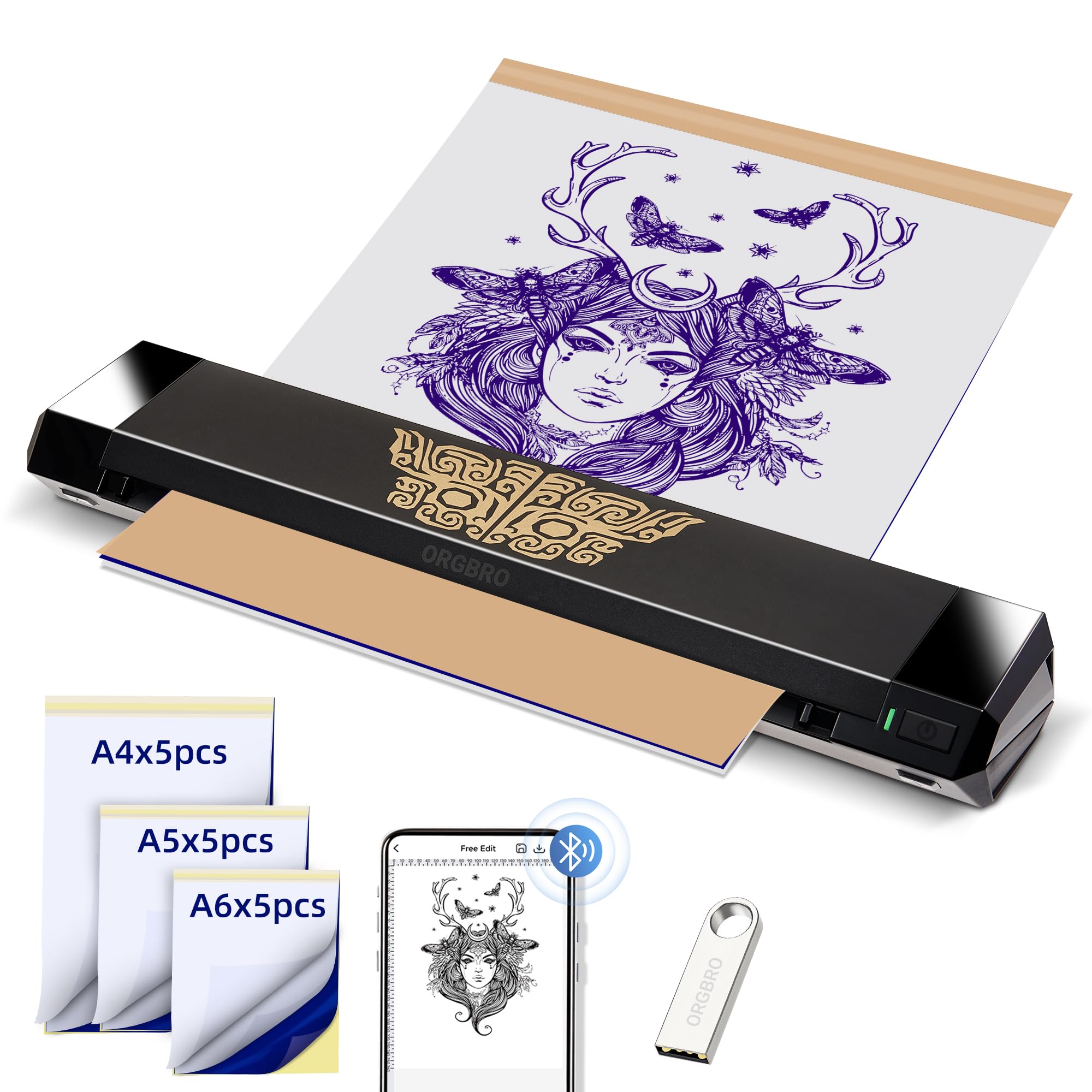 Amazon.com: ORGBRO Tattoo Stencil Printer, X8 Thermal Tattoo