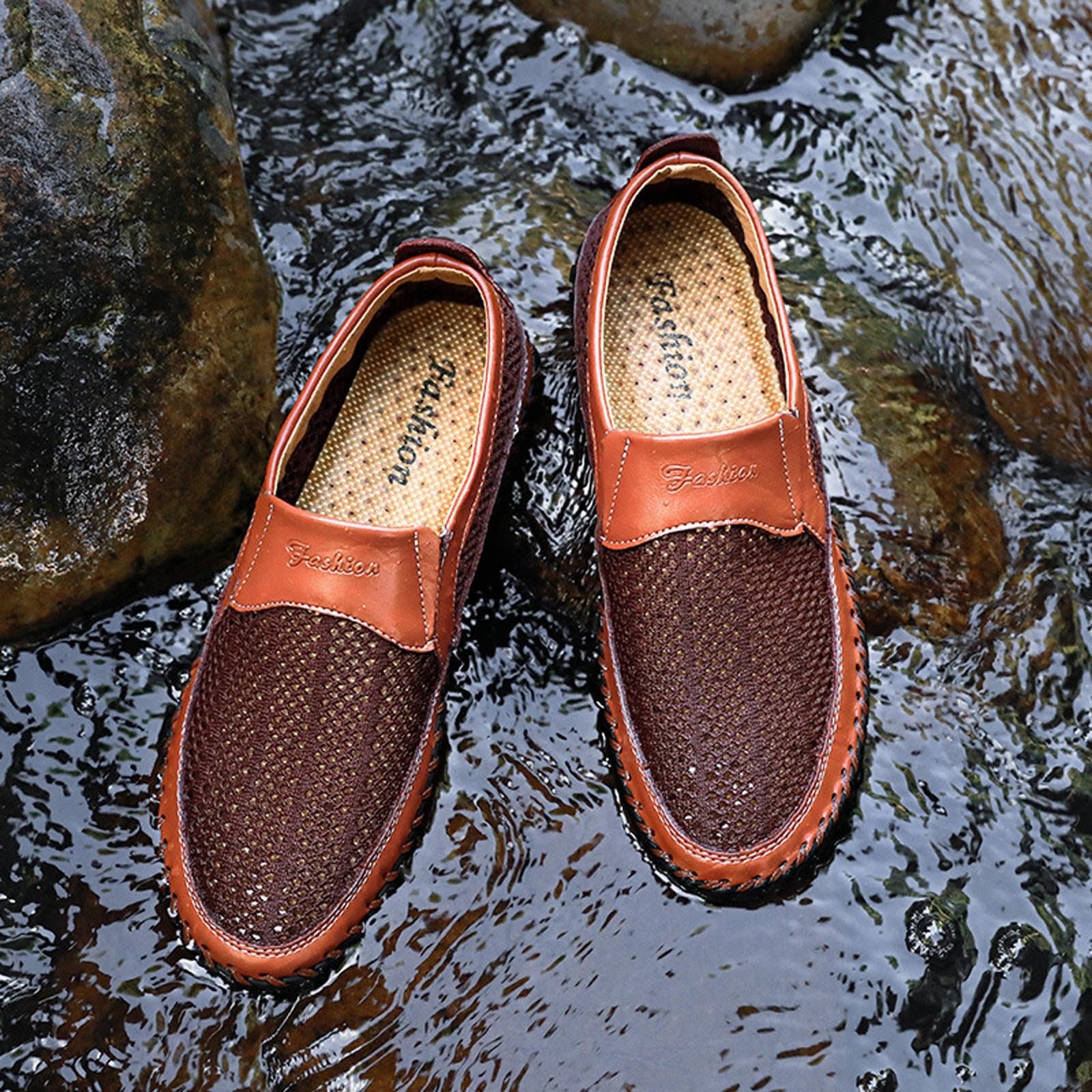 Generisch Chaussons décontractés avec dessus en tricot respirant, semelle souple confortable pour un usage quotidien optimal
