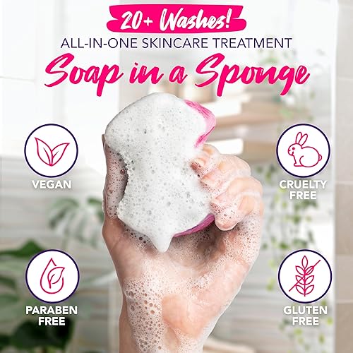 Miniatura 3 de Spongeables Pedi Scrub Foot Exfoliating 20+ Wash Sponge