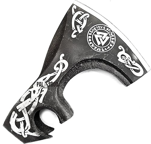 Miniatura 4 de Hacha  Hecho a mano  Acero inoxidable de alto carbono  Solo hacha vikinga  Precioso hacha  Cabeza de hacha con funda de cuero 2006
