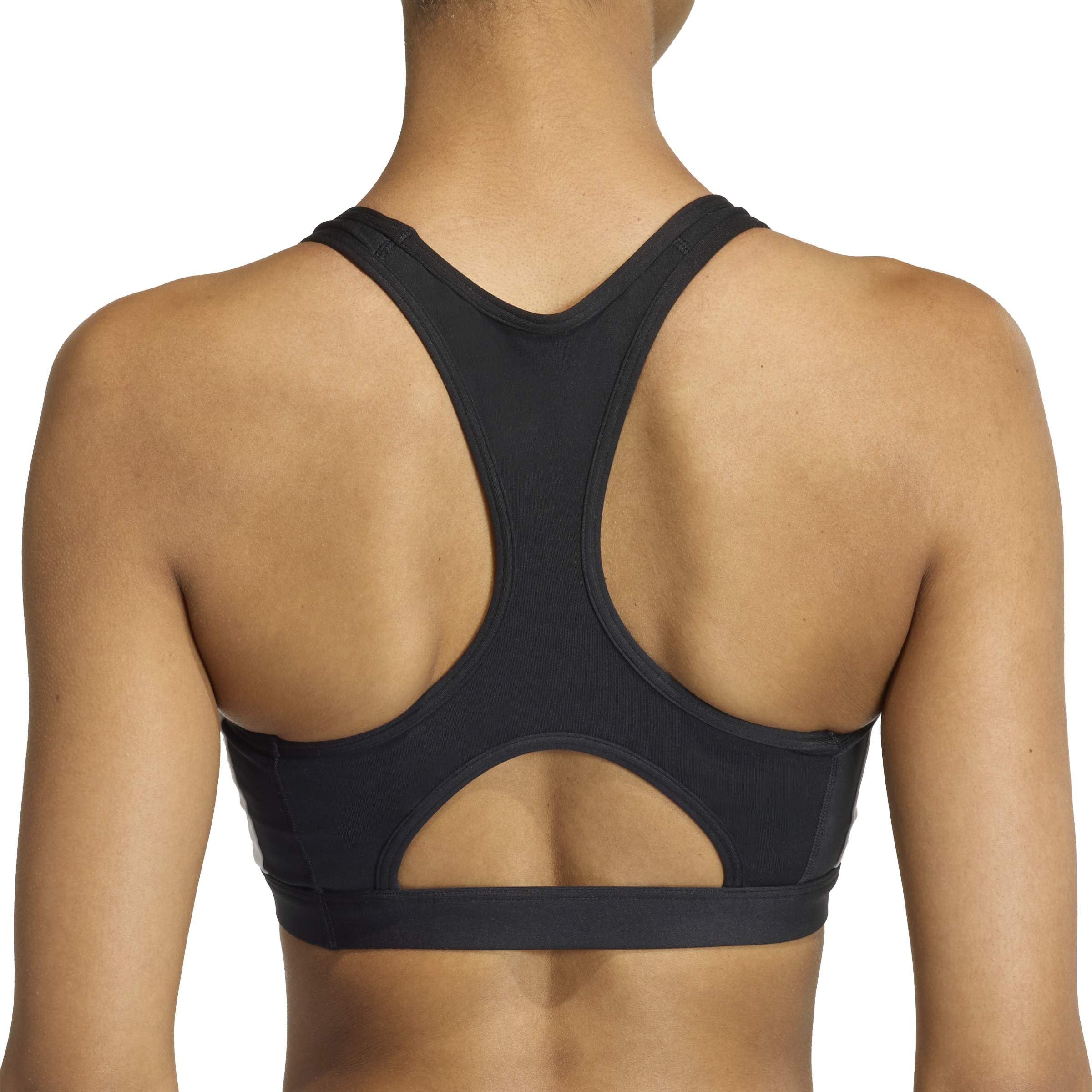 adidas Optime Essentials Workout 3-Stripes Medium Support Sujetador Deportivo Mujer (Pack de 1)
