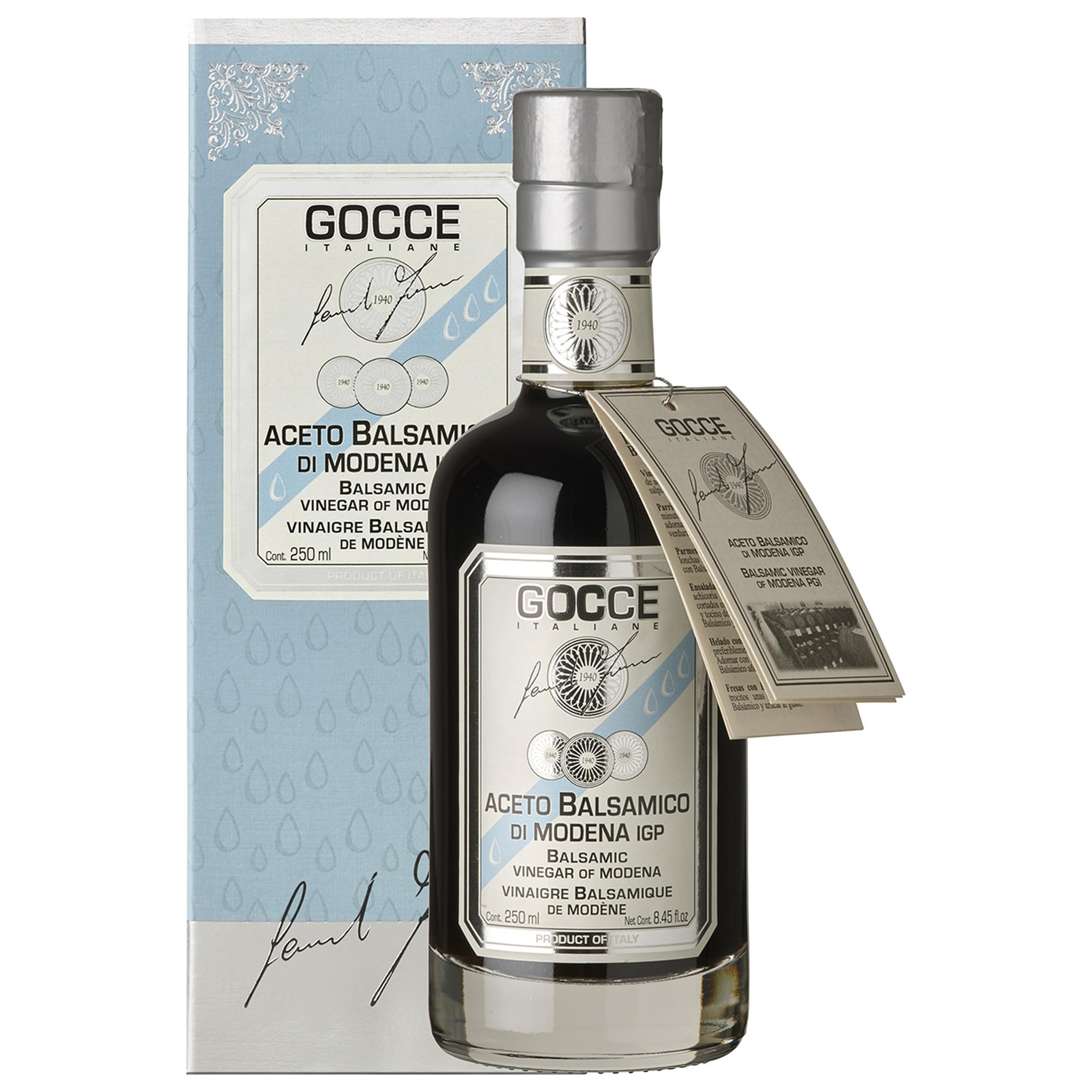 Leonardi Gocce Aceto Balsamico di Modena IGP 6 Travasi Italien inkl. FeinWert E-Book (3 x 0.25 l)