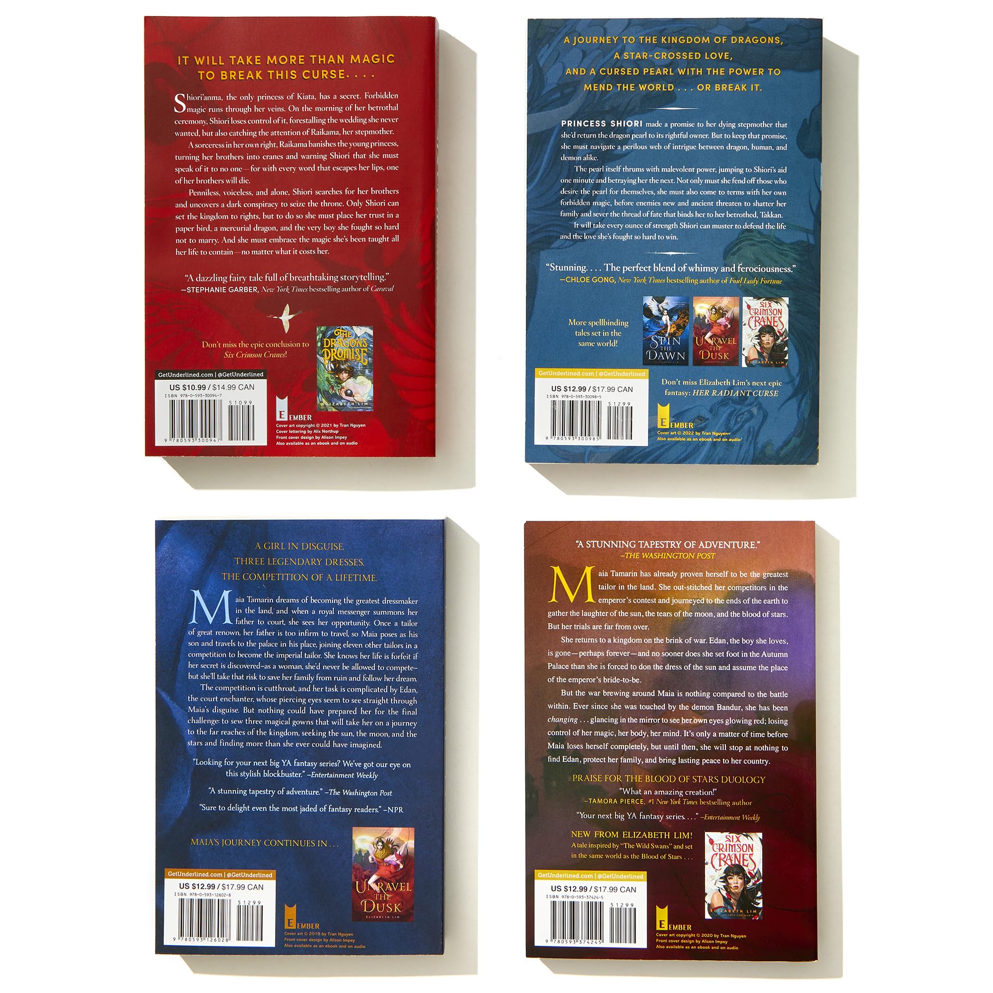 Legends of Lor'yan 4-Book Boxed Set: Six Crimson Cranes; The Dragon's Promise; Spin the Dawn; Unravel the Dusk: 1-4