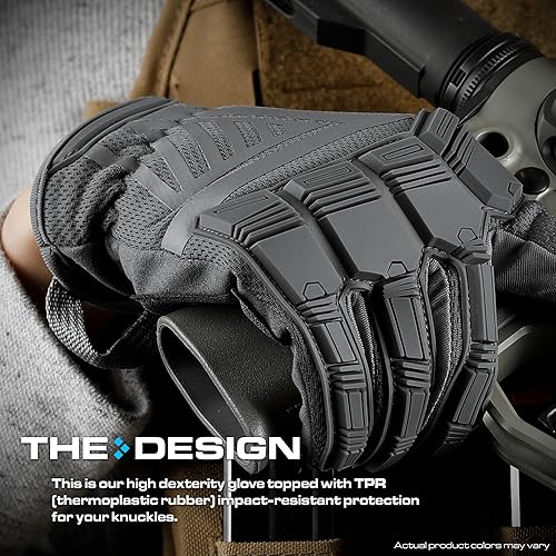 Miniatura 2 de Glove Station Impulse Guard - Guantes tácticos para hombre, guantes para pantalla táctil, ideales para deportes y exteriores, motocicleta y caza