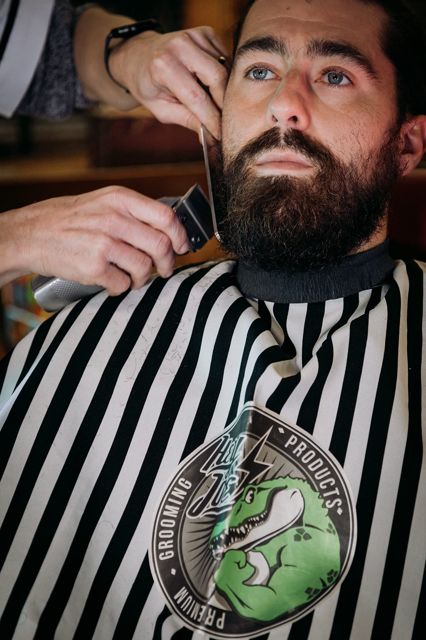HEY JOE - Clipper Machine, Máquina Profesional de Cortar Pelo Inalámbrica para Cabello y Barba de Hombre, Motor potente de 6.000 R.P.M, Plateado