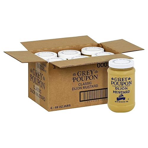 Grey Poupon Classic Dijon Mustard 6 Estuche 48 onzas