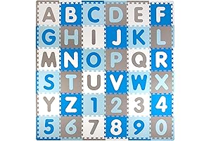 Tadpoles ABC & Numbers Foam Playmat Floor Tiles for Kids
