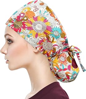 Qba Adjustable Sweatband Iridescent Sunflowers