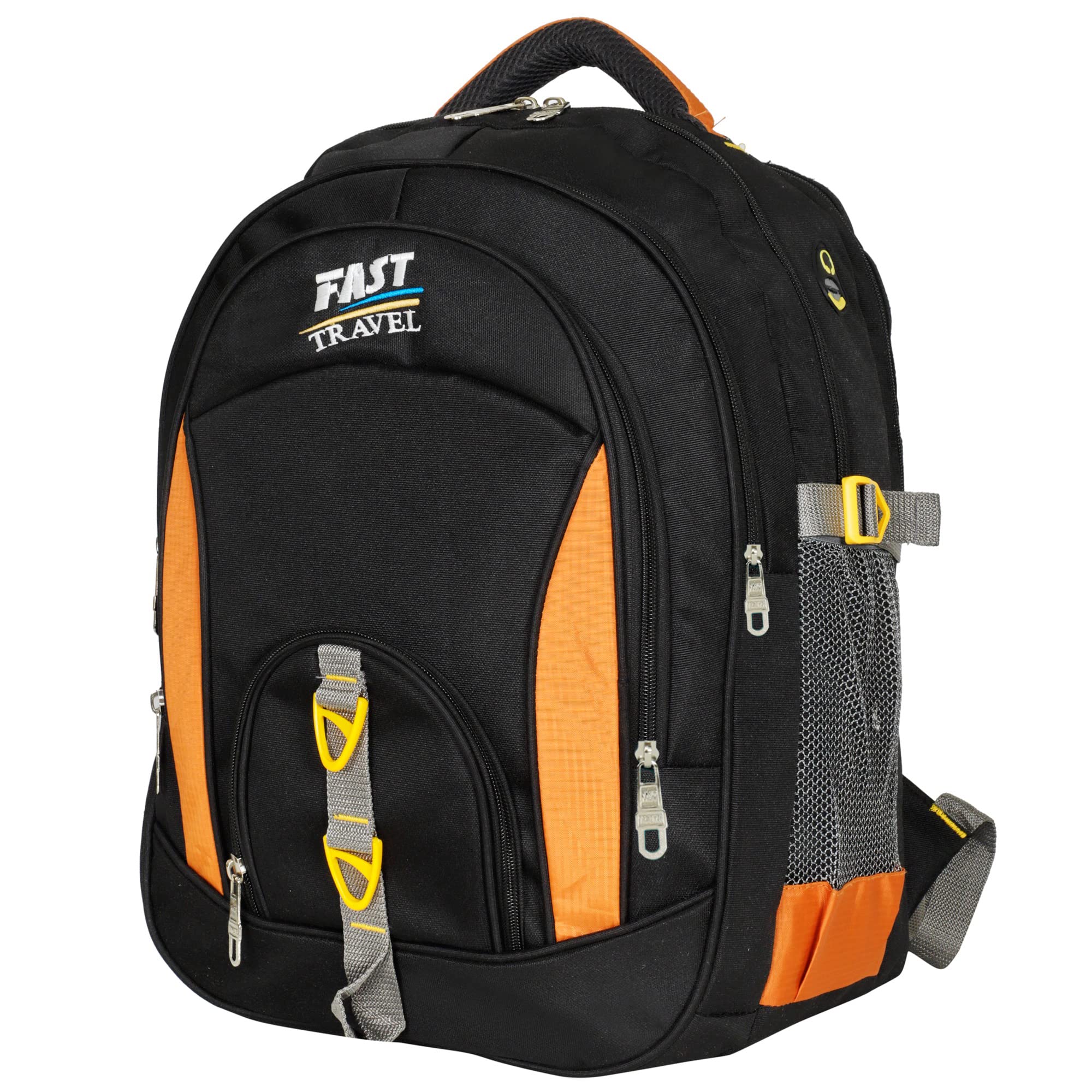 Fast Travel Collage Office School Travel Backpack Large 4 Partition 45 L Laptop Compartment Unisex Bag (Black) (B0BVWD3XYS) Amazon Price History, Amazon Price Tracker