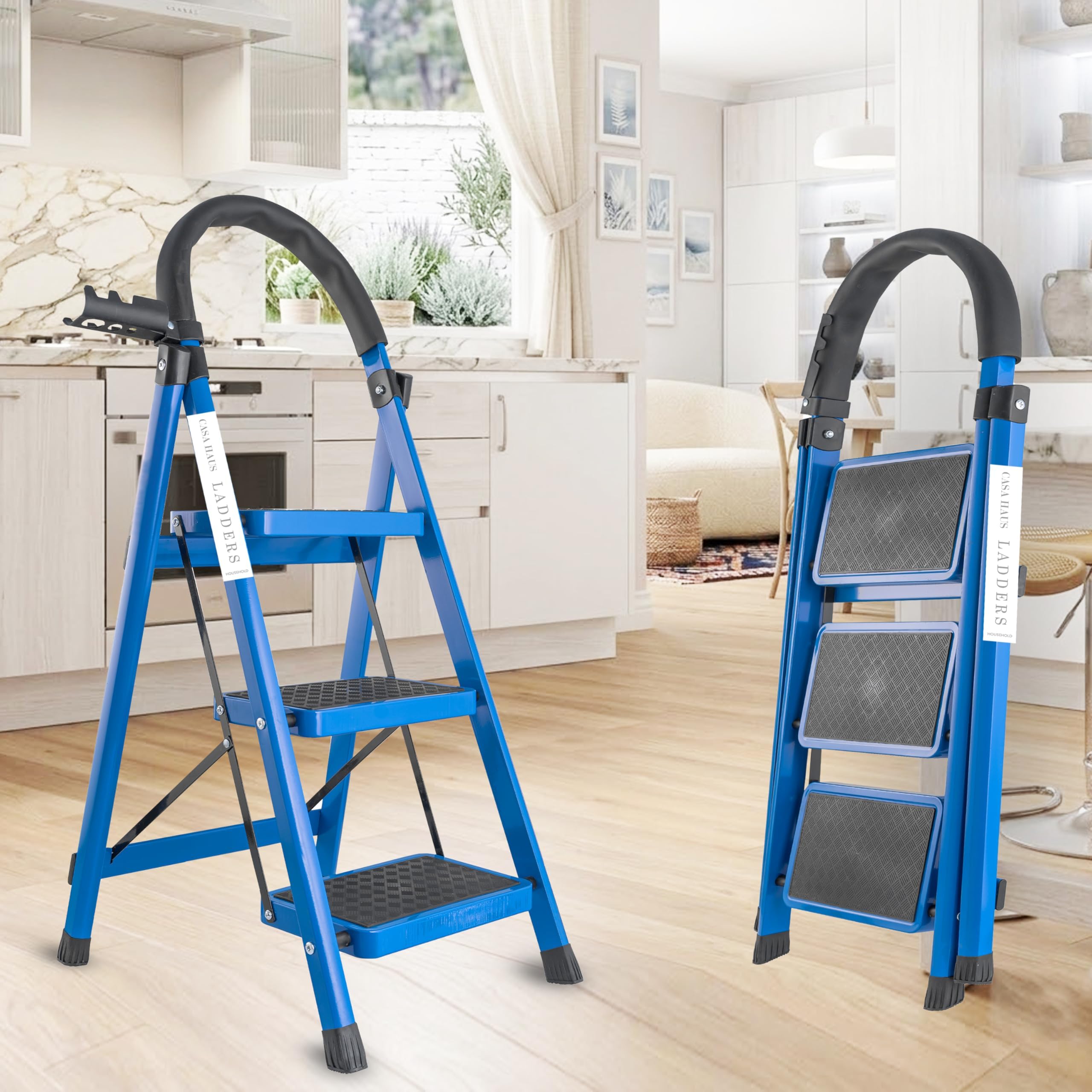 Casa Haus 6 Step Ladder - Heavy Duty & Foldable -12