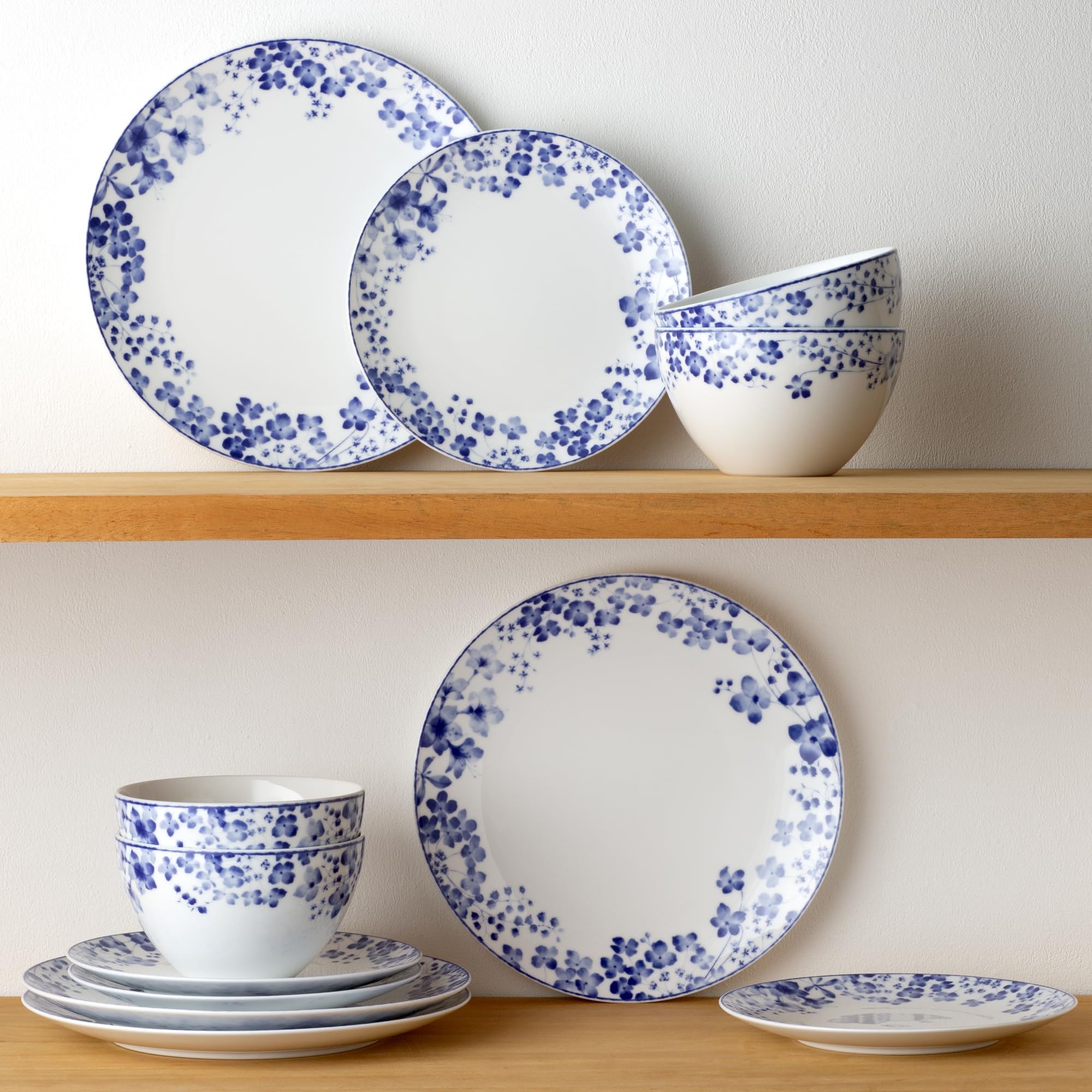 Amazon.co.jp: Noritake ブルーミントンロード ブルー 12ピース食器