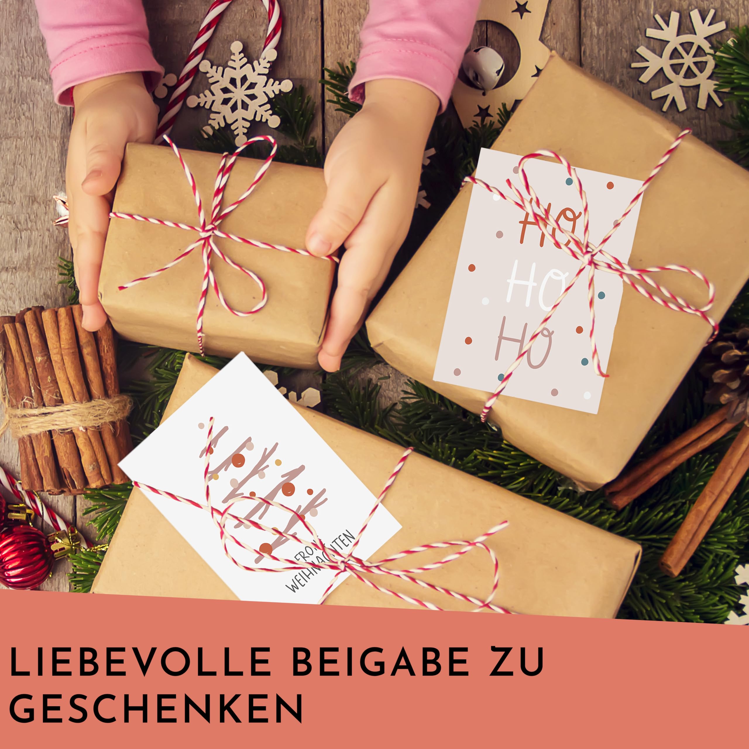 CraftWerk Biglietti di Natale con busta, set da 30 pezzi, formato DIN A6