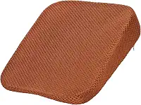 HARFINGTON Almofada de assento 10 cm de espessura confortável de espuma viscoelástica para cadeira de escritório com fundo antiderrapante para motorista de assento de carro, laranja