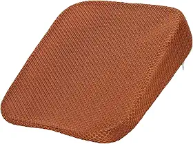 HARFINGTON Almofada de assento 10 cm de espessura confortável de espuma viscoelástica para cadeira de escritório com fundo antiderrapante para motorista de assento de carro, laranja
