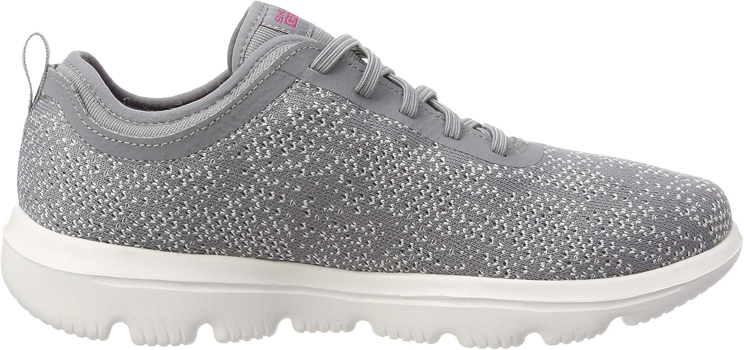 Skechers Womens Go Walk Evolution Ultra Mirable 11 Grey (Grey Pink Gypk)