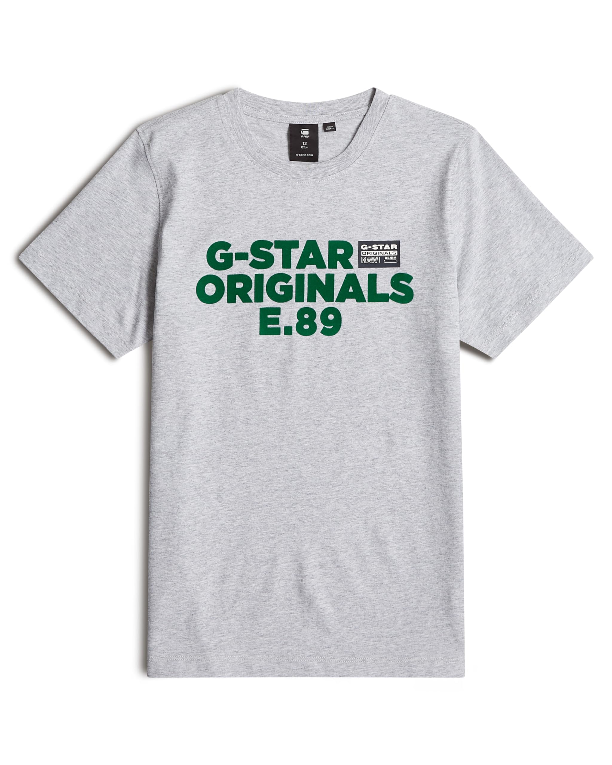 G-Star Boy's t-shirt ss regular, Multicolor (lt grey htr D25536-01-A302), 8