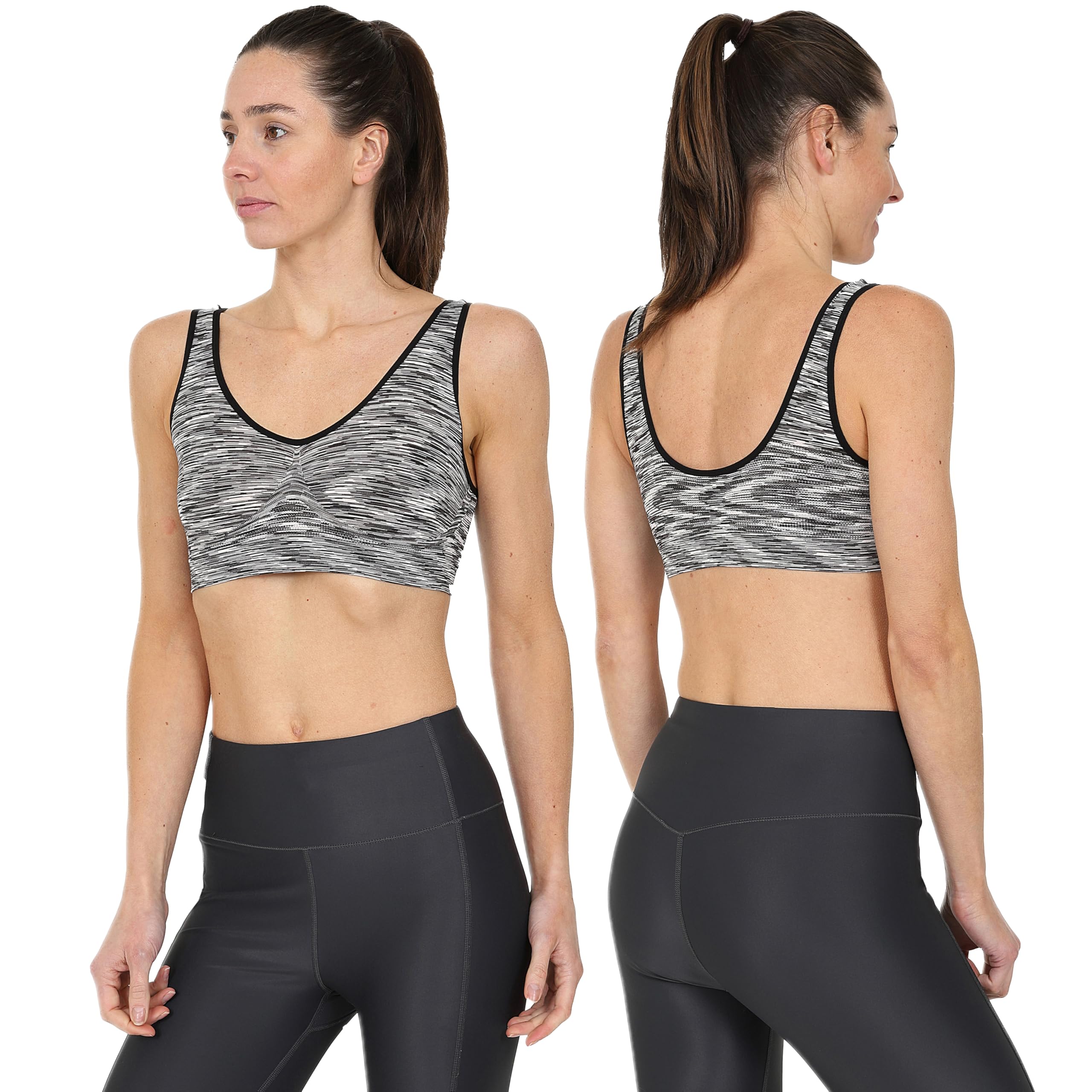 Blu Apparel Reggiseno da Yoga Palestra Senza Cuciture, Non Imbottiti per Donna