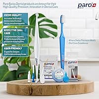 Vista 6 de Paro Isola Long Cepillo espiral interdental extra largo fácilmente doblado Herramienta de limpieza dental Rojo, 0.028-0.118 in