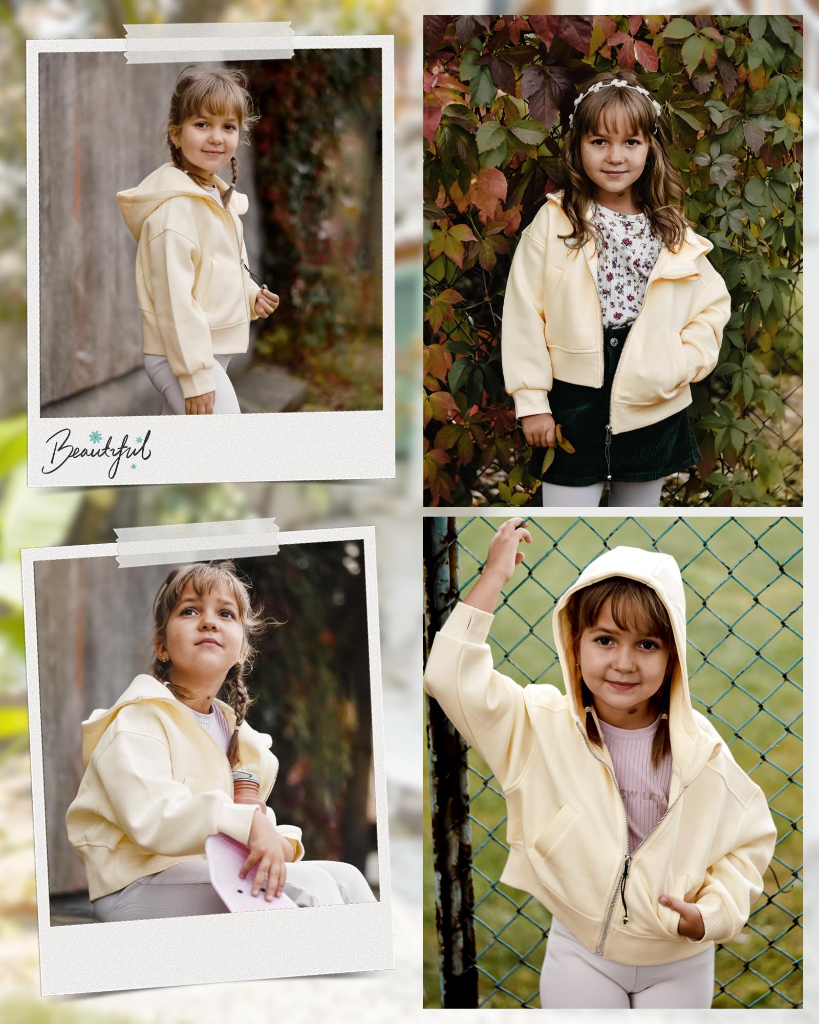 Rolanko H05004 Felpa con Cappuccio Bambine e Ragazze (Pacco da 1)