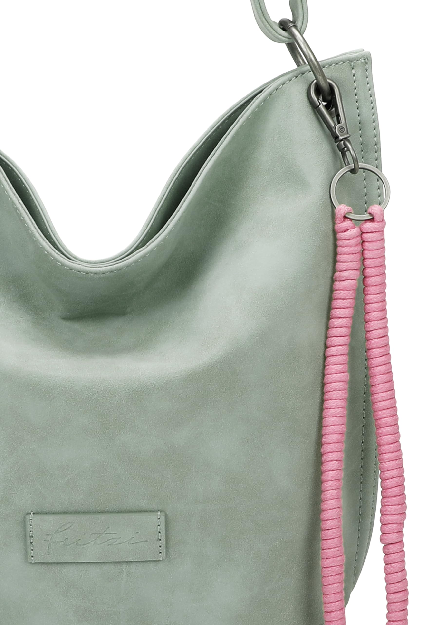 Fritzi31N Vintage Hobo Bag Damen Umhängetasche Handtasche Schultertasche Freizeit Reise City vegane Lederoptik 28 x 26 x 13 cm – Schwarz, Rosa, Braun, Türkis, Grün, Grau, Beige, Pink, Violett, Blau