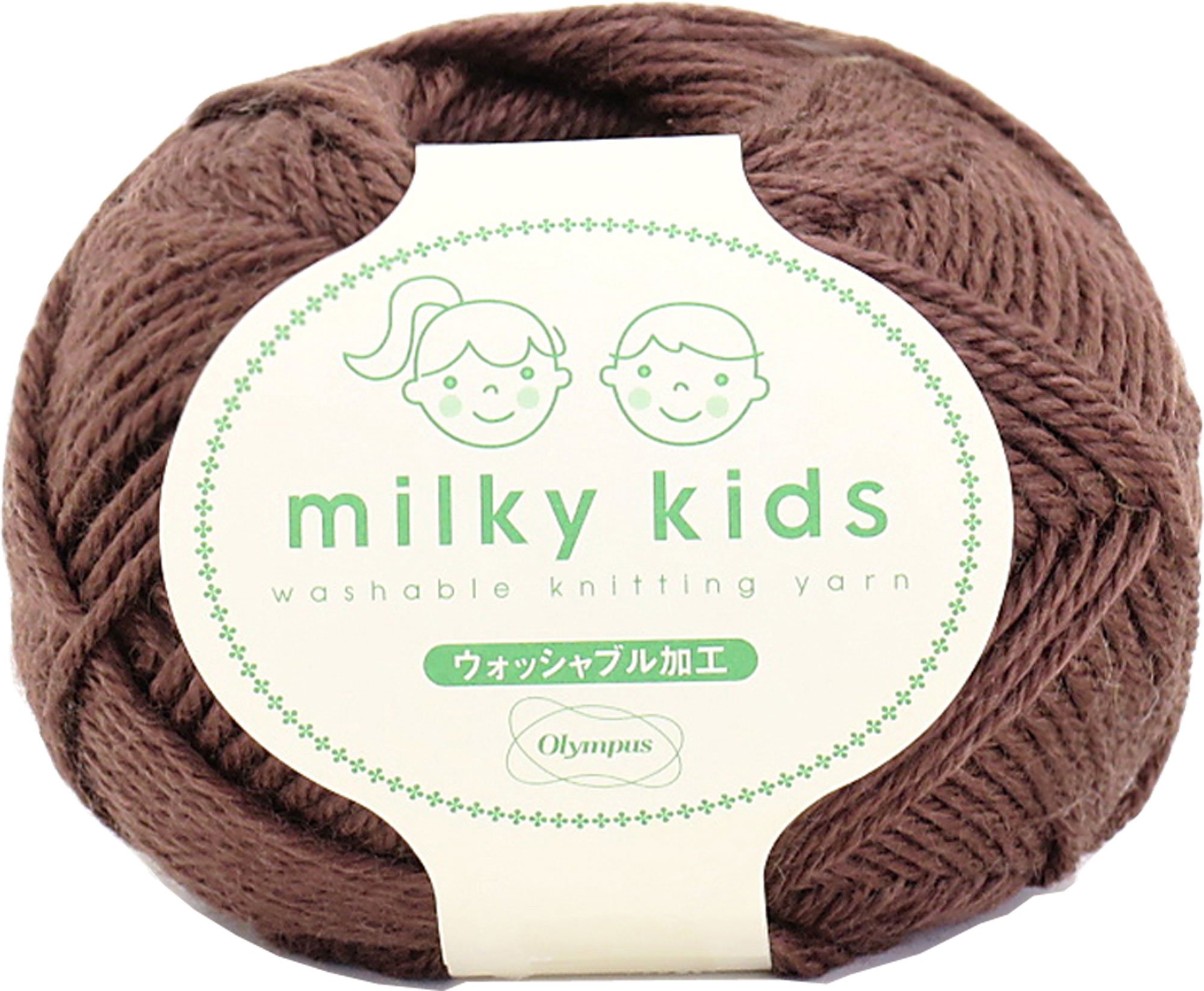オリムパス 製絲 手編み 毛糸 合太 ミルキーキッズ COL. 52 約40g 98m 6玉