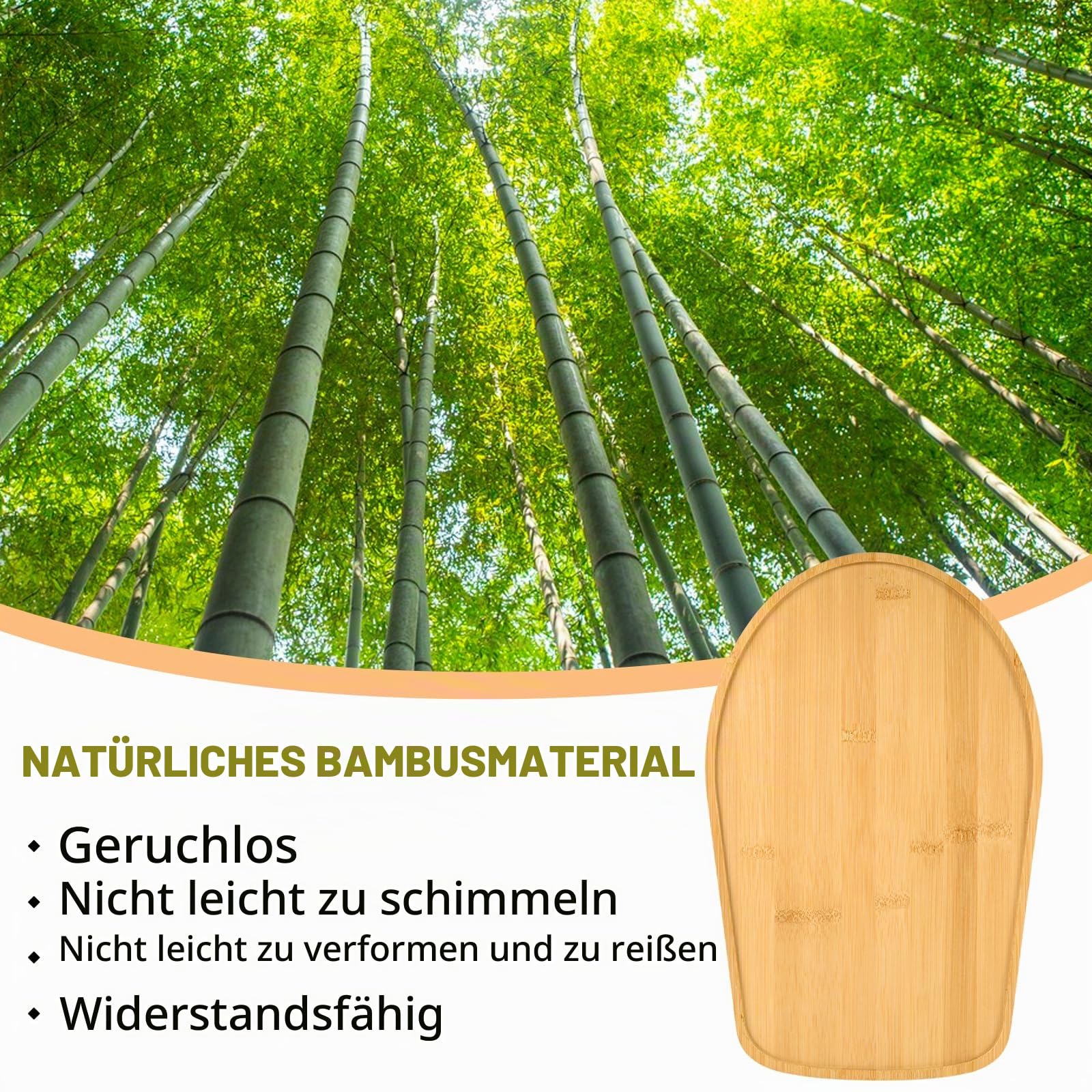Bamboo Mixer Schieber kompatibel mit Kitchen Aid 4.5/5 Quart Tilt Head Stand Mixer, K45SS Küche Attachment Schiebe Matte