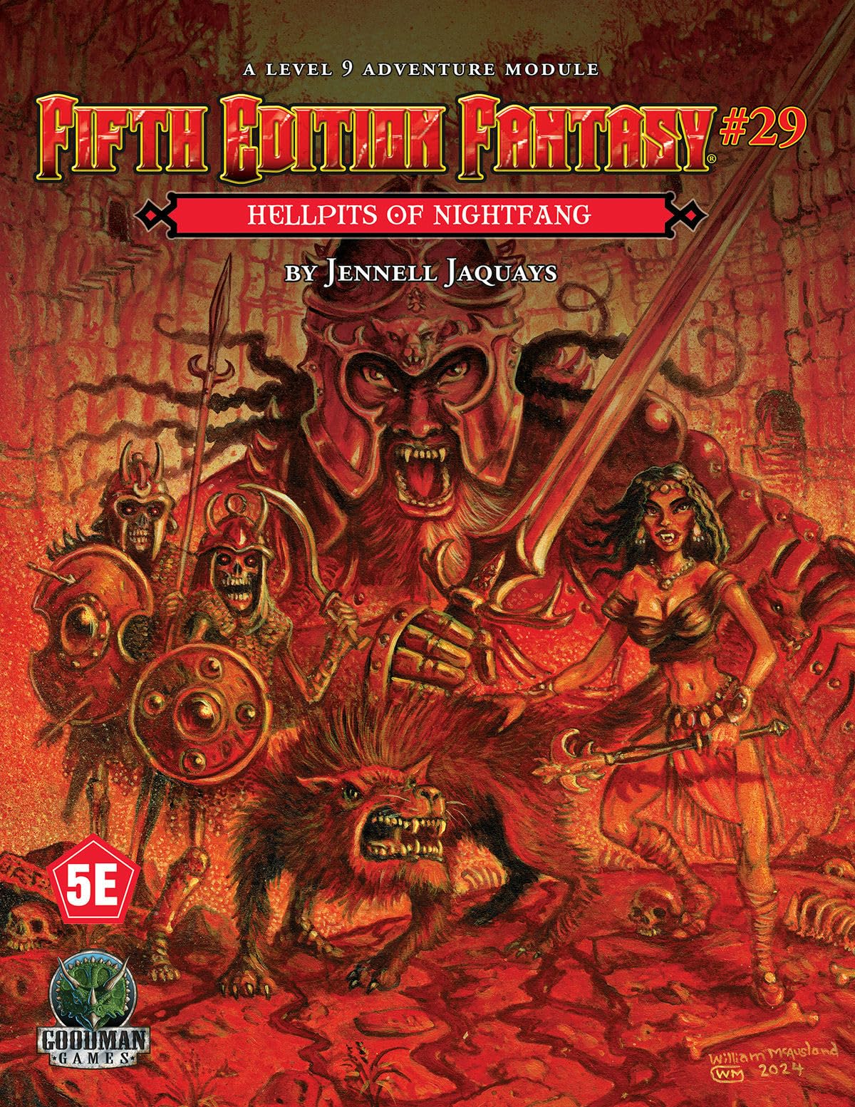 Fifth Edition Fantasy Adventure for D&D 5E Hellpits of Nightfang