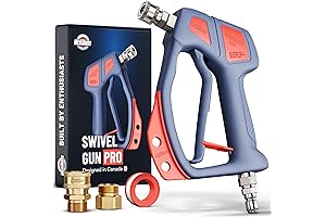 McKillan's Swivel Gun PRO: Premium Pressure Washer Gun with Innovative Nozzle Holder