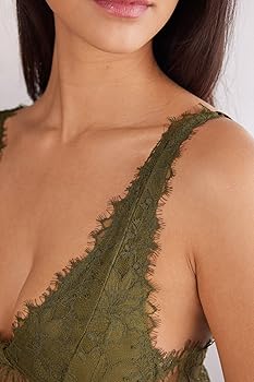 ベビードールM Imaginary Journey intimissimi Intimissimi Woman's Imaginary Journey Lace Babydoll in Green